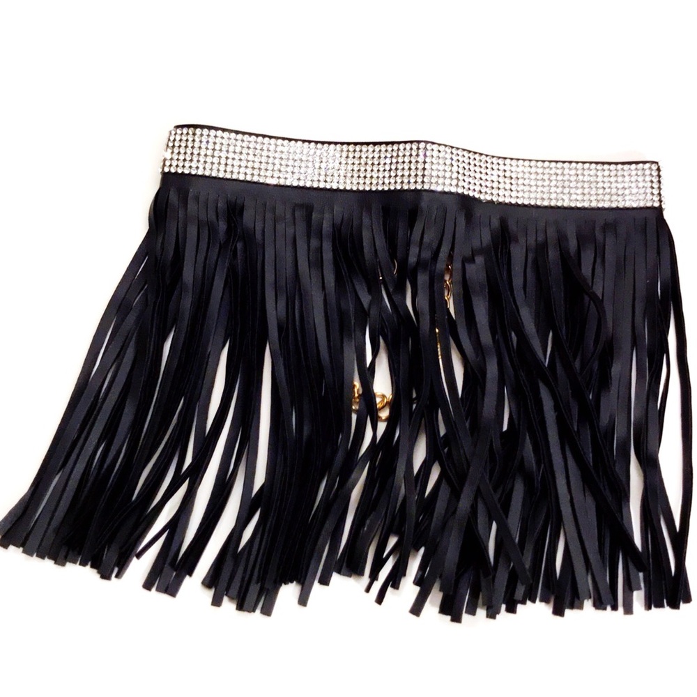 Diamond + Fringe | Vegan Leather | Choker